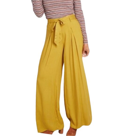 New Jack BB Dakota Hold On Tight‎ Wide Leg Pant Yellow Size S - Picture 1 of 8